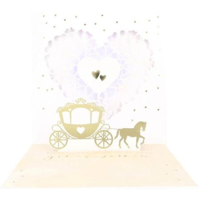 Depesche Kaart - Pop-up, licht & muziek - Jullie gaan trouwen - 045A.