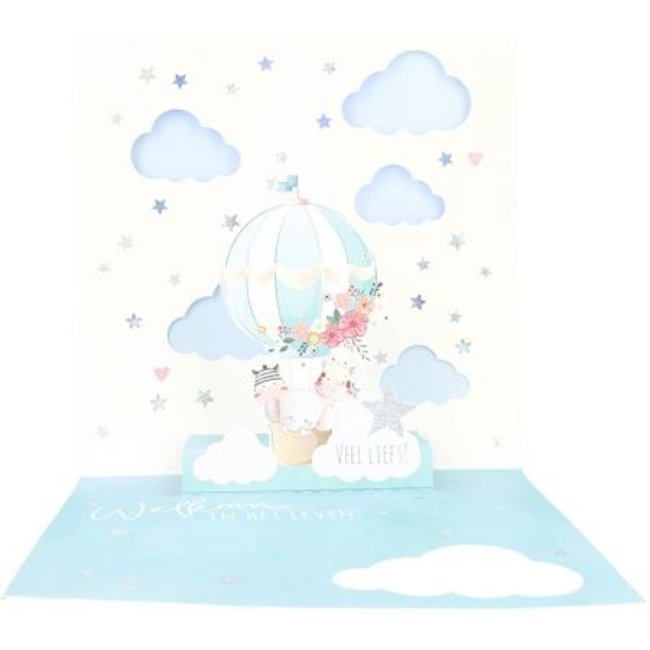 Depesche Kaart - Pop-up, licht & muziek - Een baby - 048A.