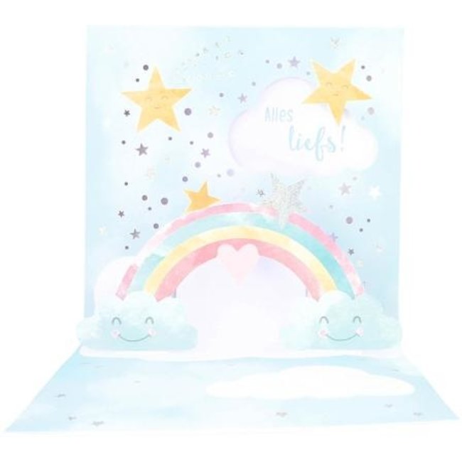 Depesche Kaart - Pop-up, licht & muziek - Gedoopt - 049A.