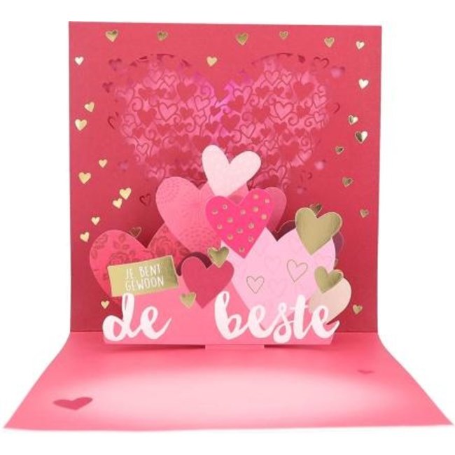 Depesche Kaart - Pop-up, licht & muziek - Ik hou van je! - 054A.