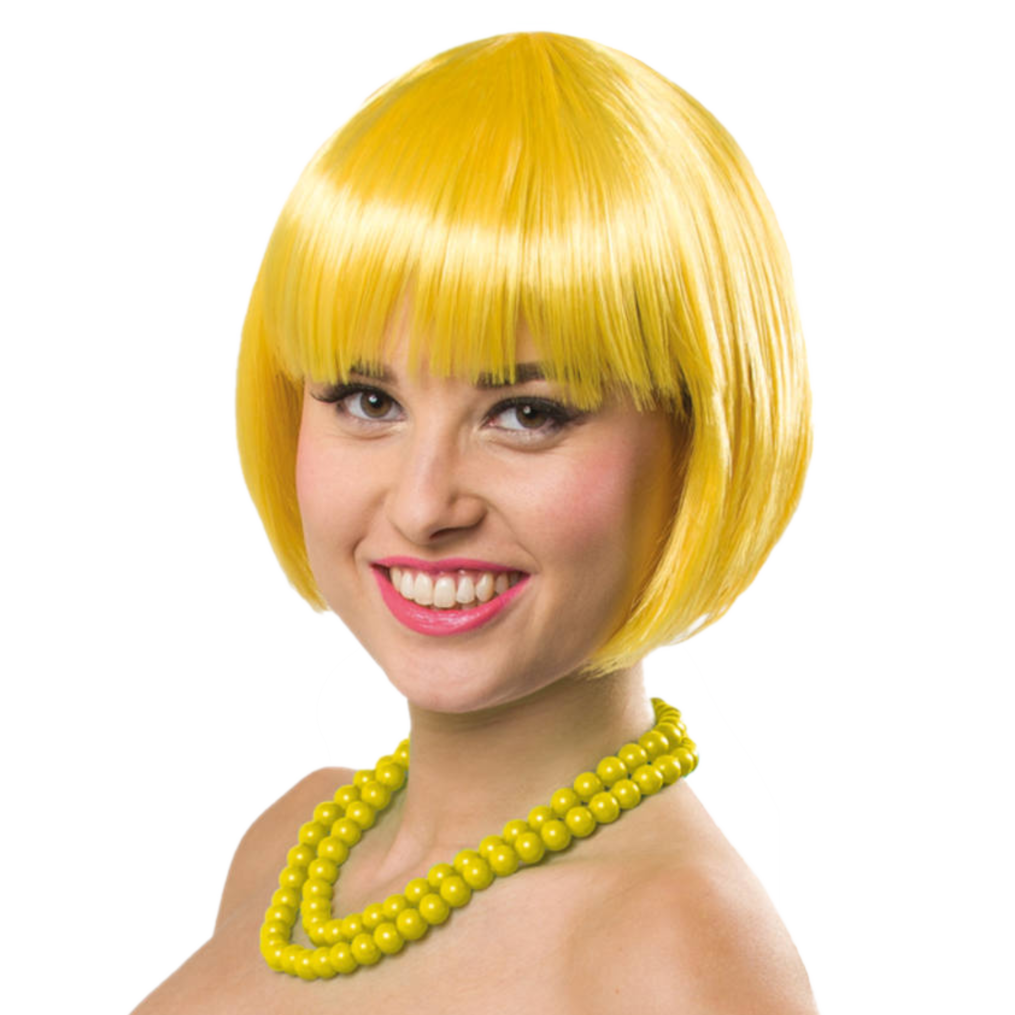 Pruik - Geel - Bobline