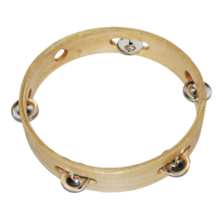 PartyXplosion Tamboerijn - Hout - 21cm