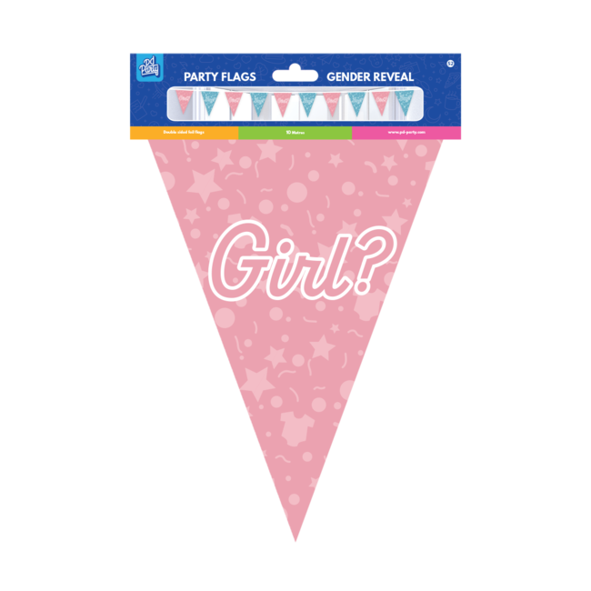 Paper Dreams Vlaggenlijn - Boy? Girl? - Gender reveal - 10m