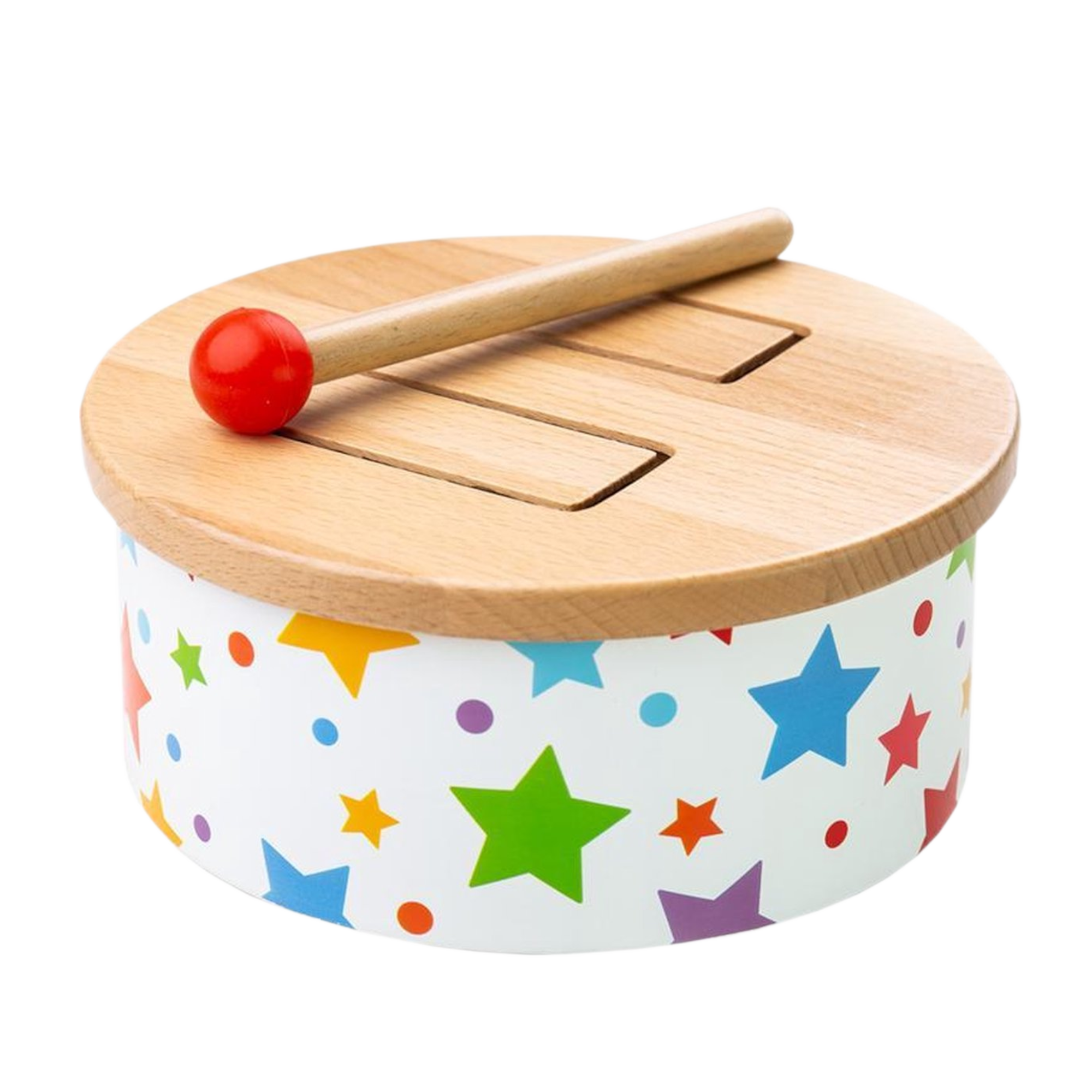 Trommel - Sterren - Hout