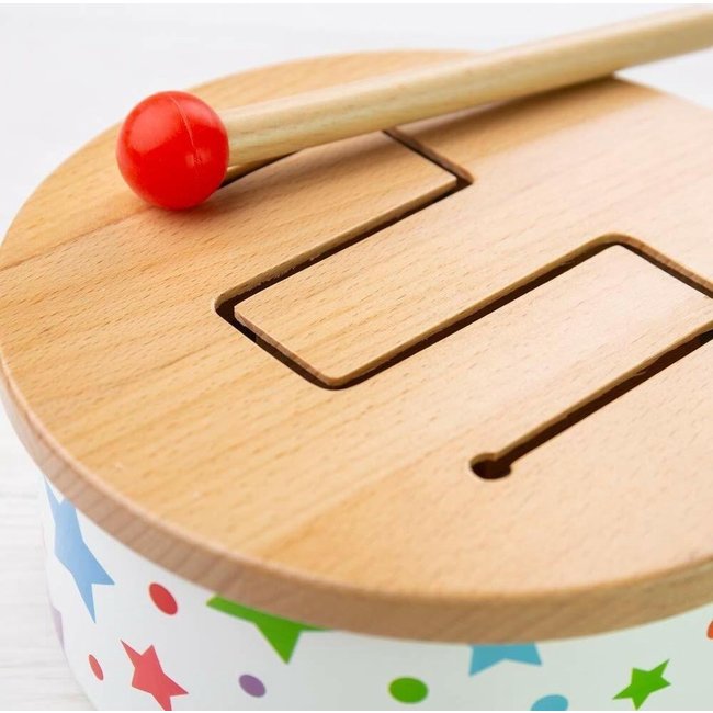 BigJigs Trommel - Sterren - Hout