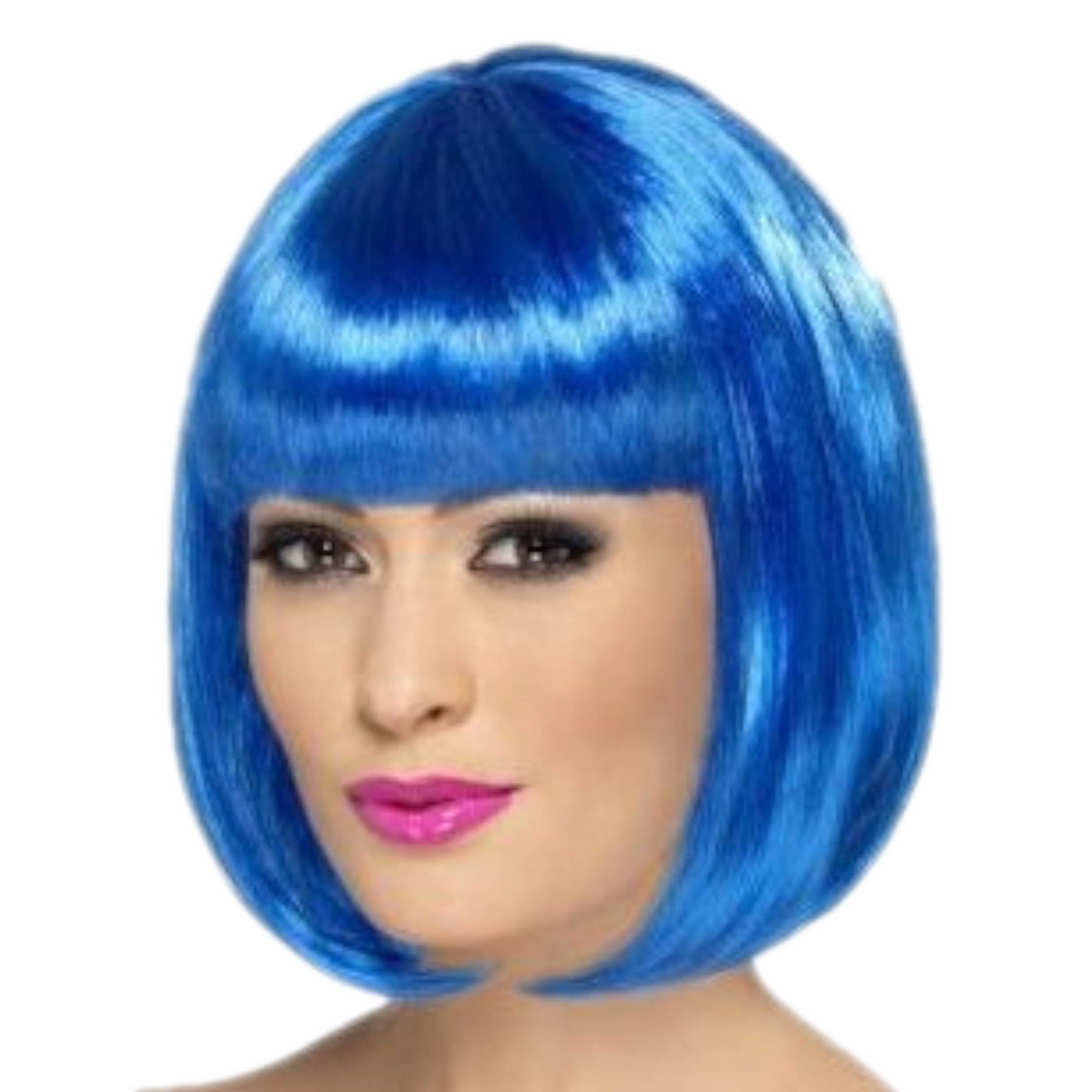 Pruik - Blauw - Bobline
