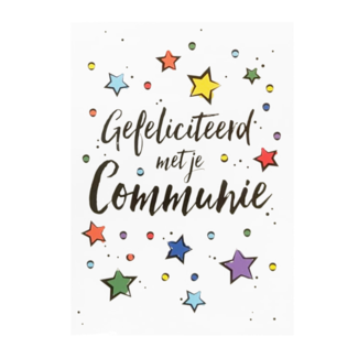 Artige Kaart - Artige - Seasonals - Gefeliciteerd met je communie - SCR04-A