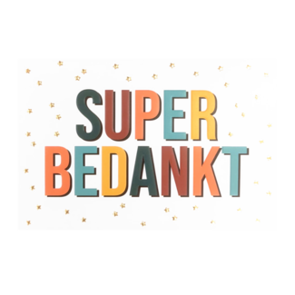 Artige Kaart - Super bedankt - Daisy - DSY012