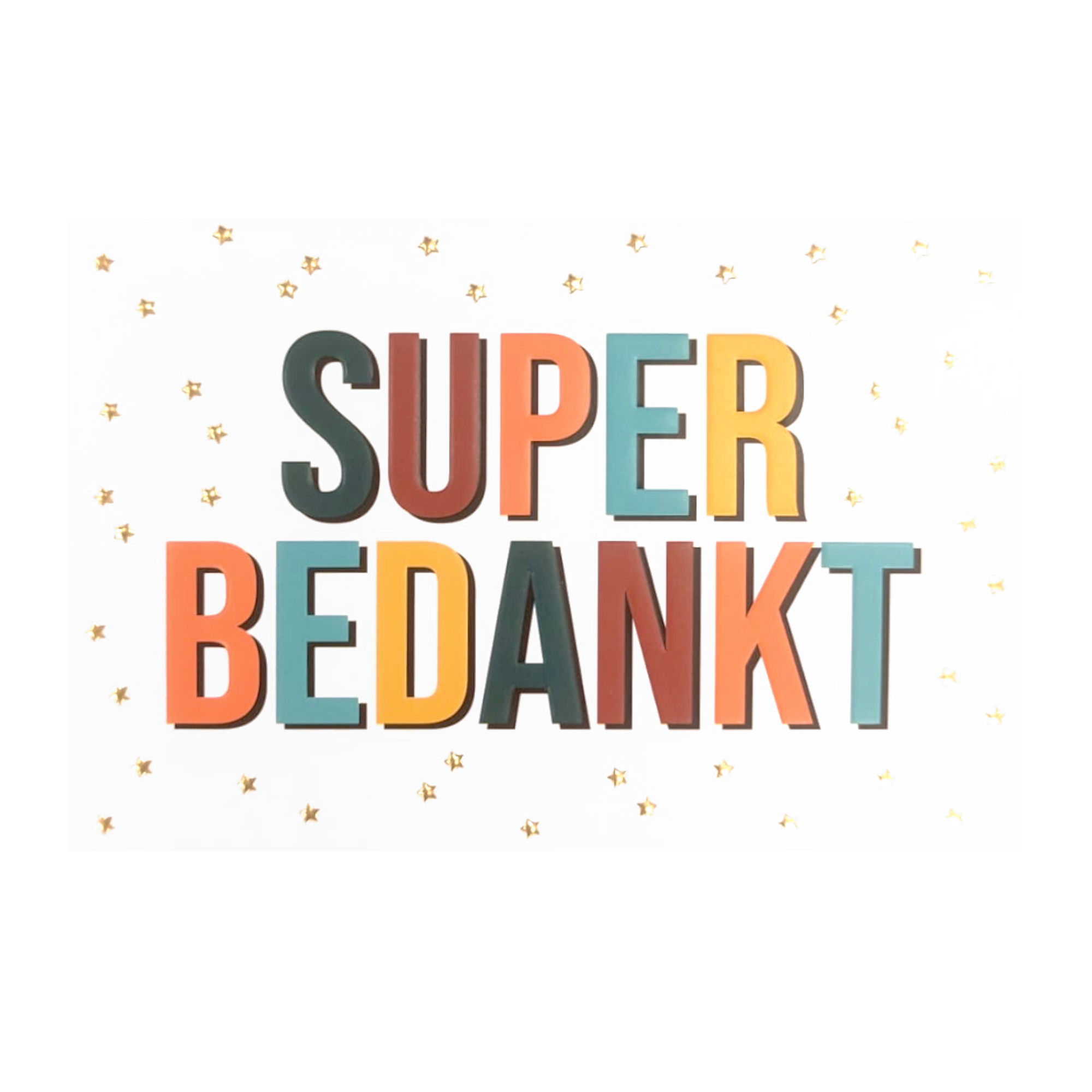 Kaart - Daisy - Super bedankt - DSY012