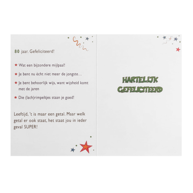 Artige Kaart - That funny age - 80 jaar - TFA101