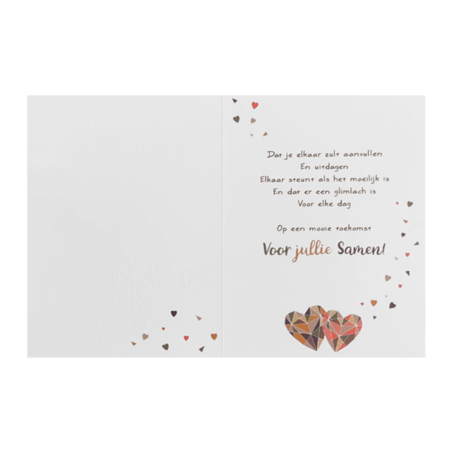 Artige Kaart - Veel geluk samen - Intense - TE010-C