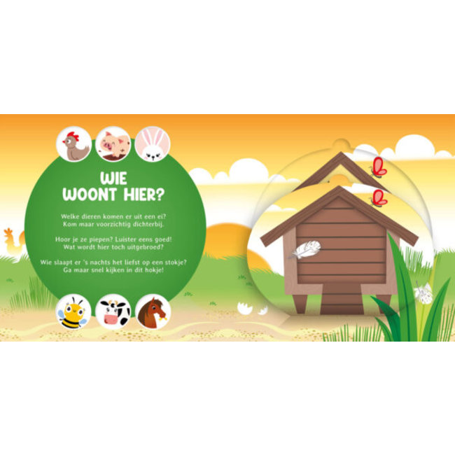 Lantaarn Boek - Wie woont hier? - Op de boerderij