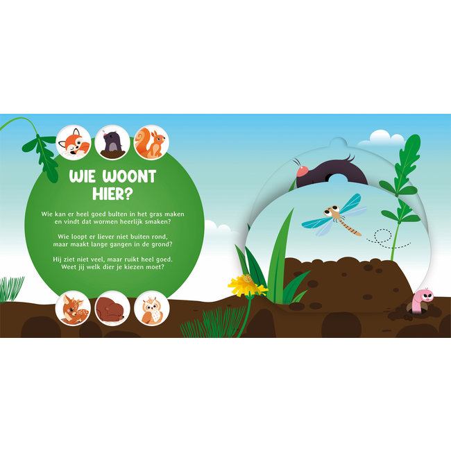 Lantaarn Boek - Wie woont hier? - In het bos