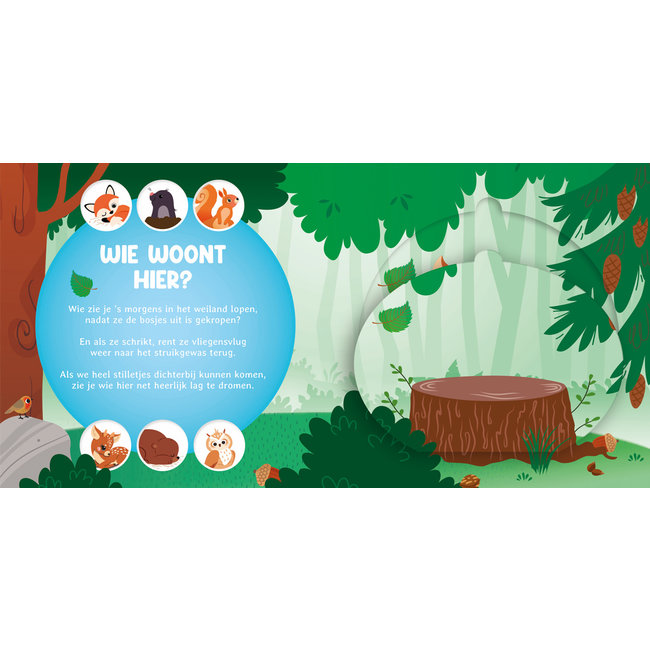 Lantaarn Boek - Wie woont hier? - In het bos