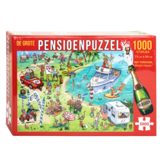 PartyXplosion Puzzel - Pensioen - 1000st. - 75x50cm