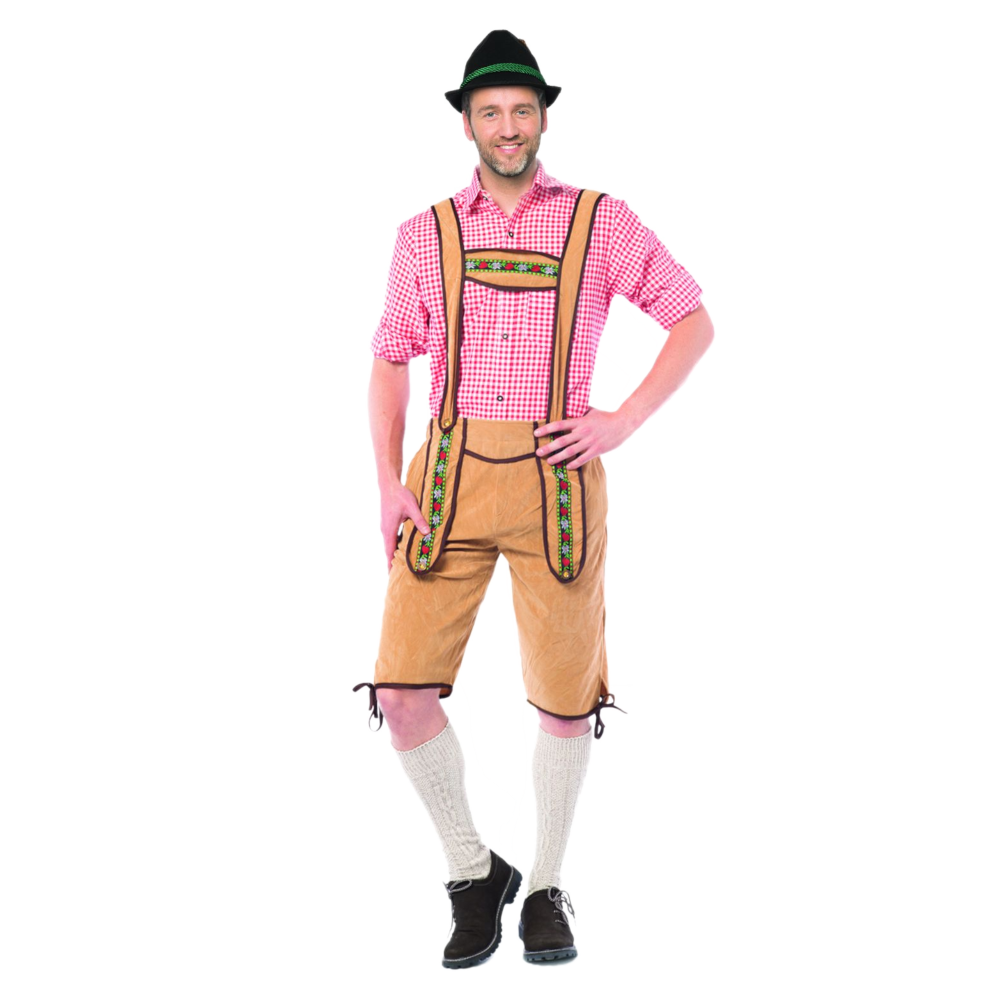 Lederhose - Johann - Lichtbruin - Lang - S