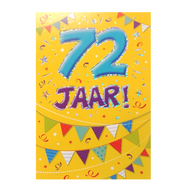 Artige Kaart - That funny age - 72 jaar - AT1044-D