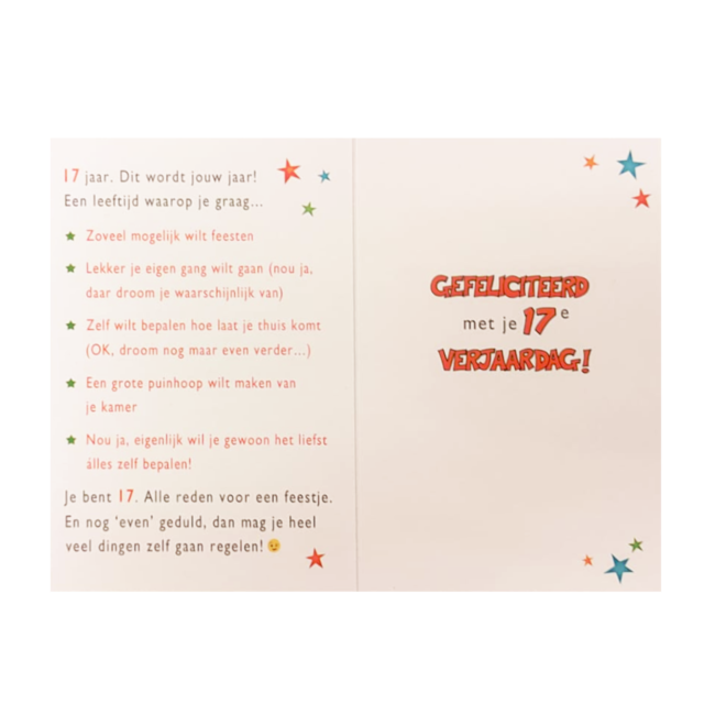 Artige Kaart - That funny age - 17 jaar - TFA021