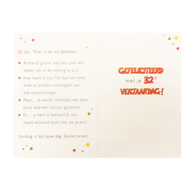 Artige Kaart - That funny age - 32 jaar - AT1032-C