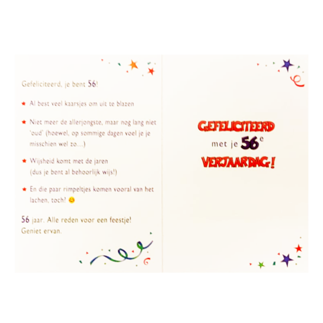 Artige Kaart - That funny age - 56 jaar - TFA069