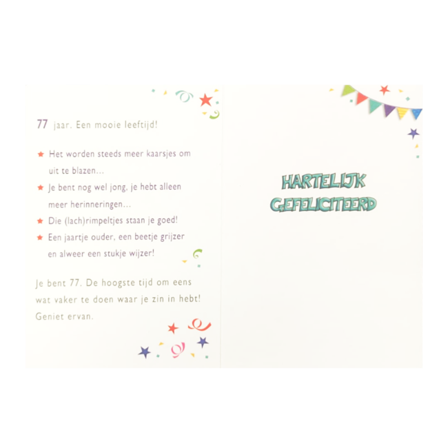 Artige Kaart - That funny age - 77 jaar - TFA096