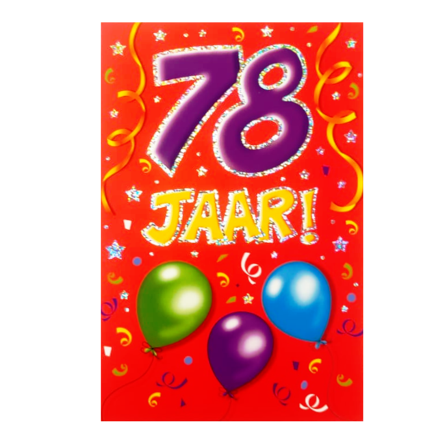 Artige Kaart - That funny age - 78 jaar - AT1045-D