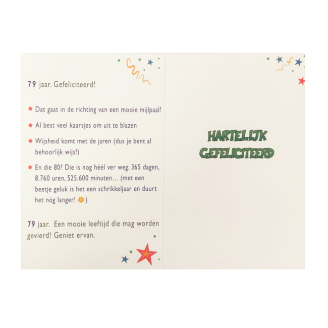 Artige Kaart - That funny age - 79 jaar - TFA098