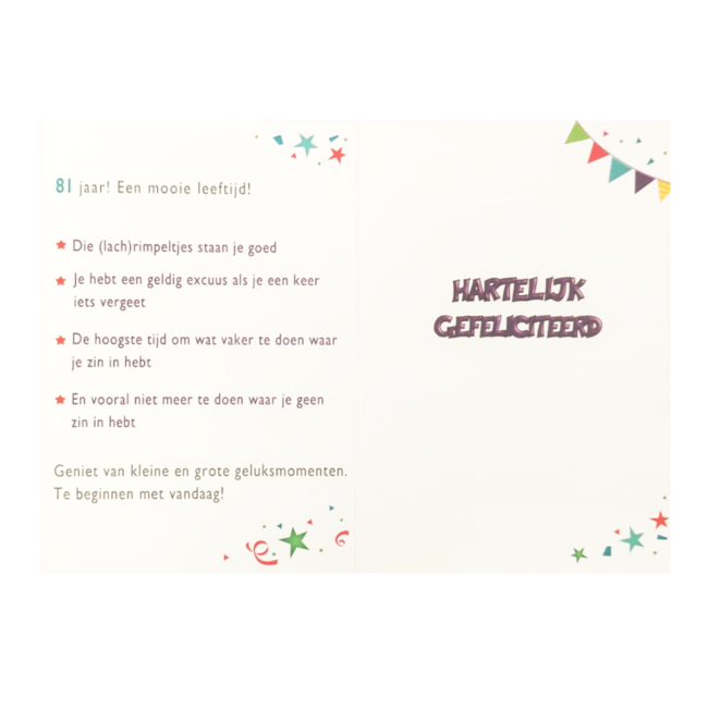 Artige Kaart - That funny age - 81 jaar - AT1046-C