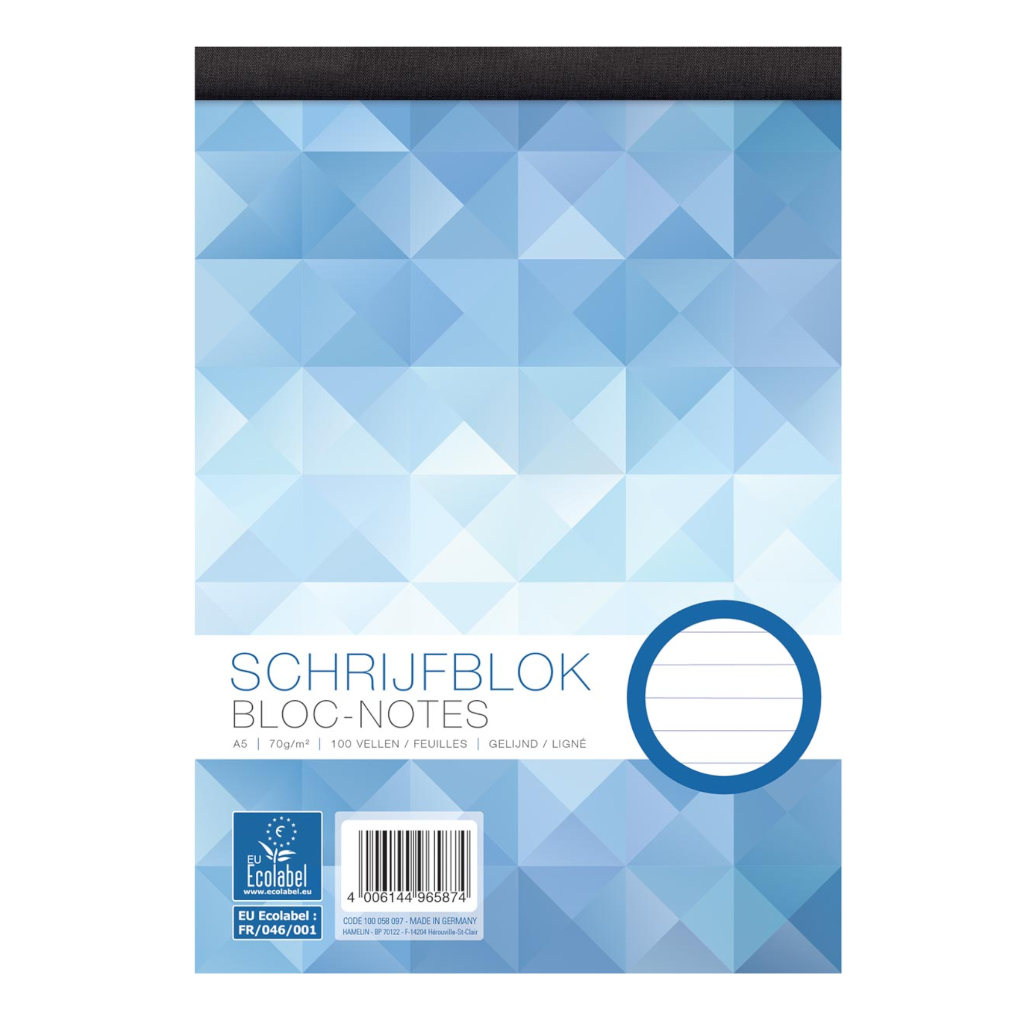 Schrijfblok - Gelijnd - 100 vel - A5