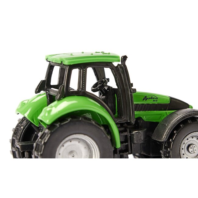 Siku Auto - Tractor - Deutz-Fahr met Fortuna aanhanger - Siku