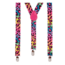 PartyXplosion Bretel - Luipaardprint - Regenboog - 2,5x115cm