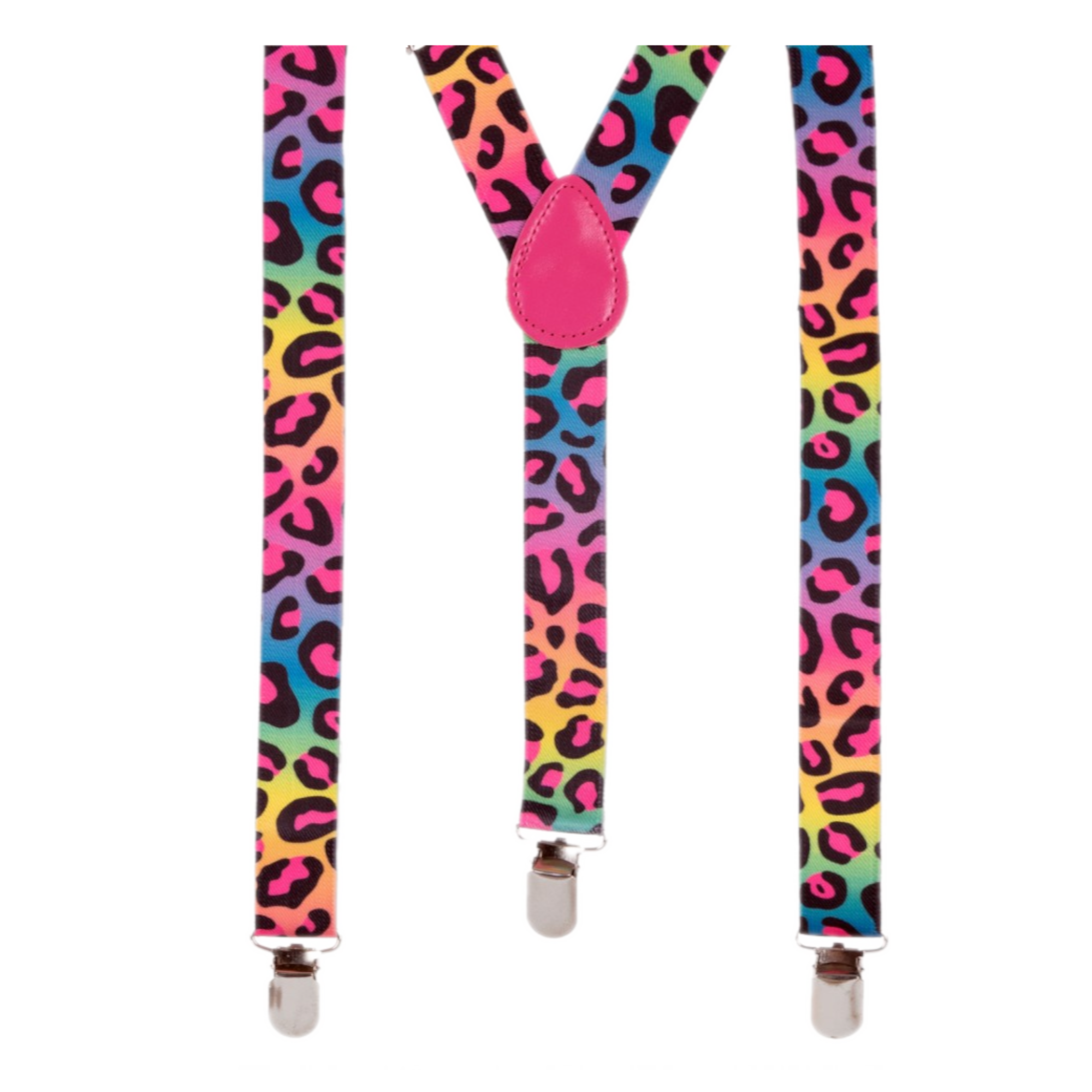 Bretel - Luipaardprint - Regenboog - 2,5x115cm