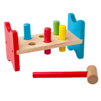 Hamerbank - Gekleurd - Hout