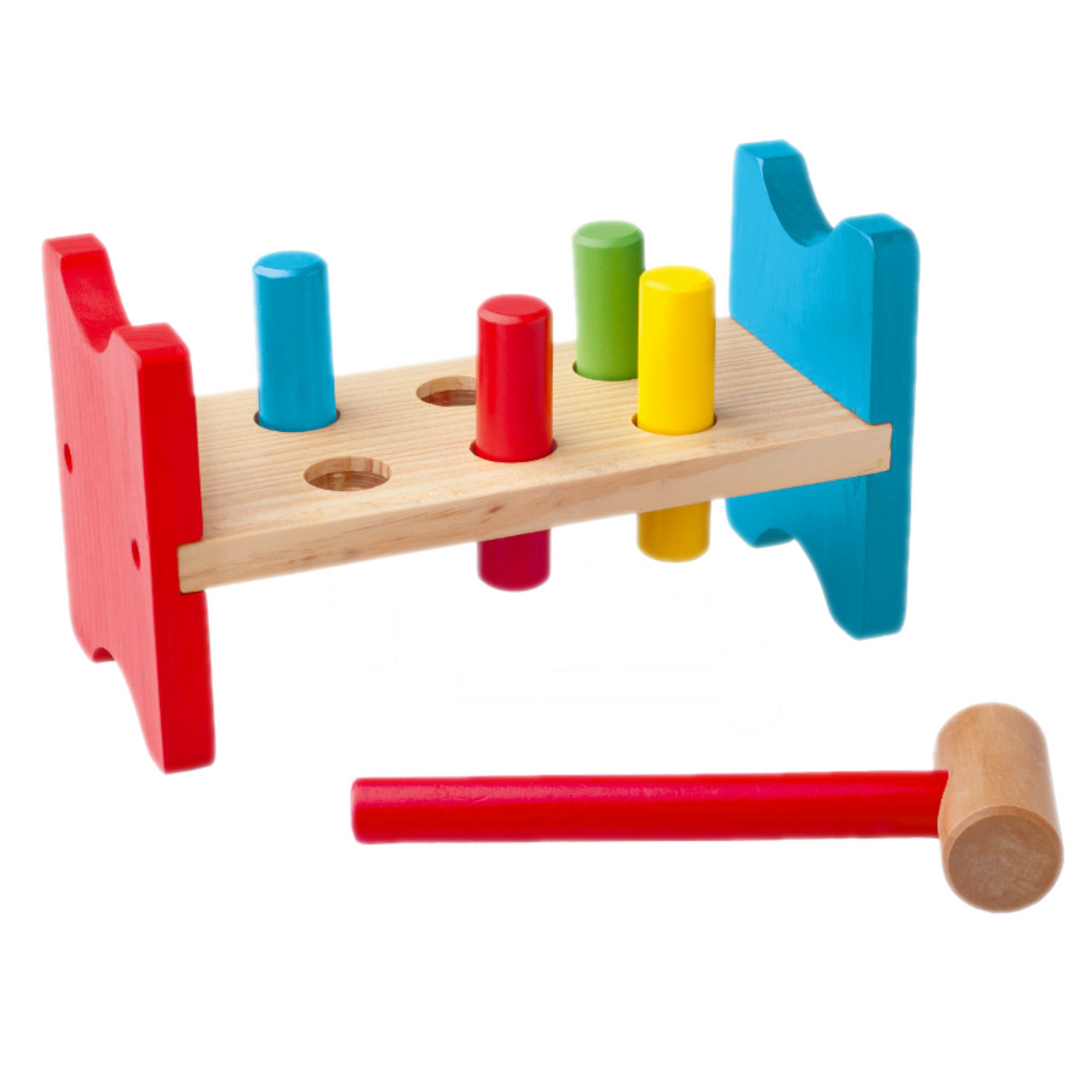 Hamerbank - Gekleurd - Hout