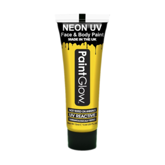 PartyXplosion Schmink - Neon UV - Geel - 10 ml