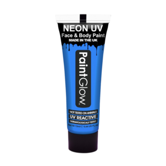 PartyXplosion Schmink - Neon UV - Blauw - 10 ml