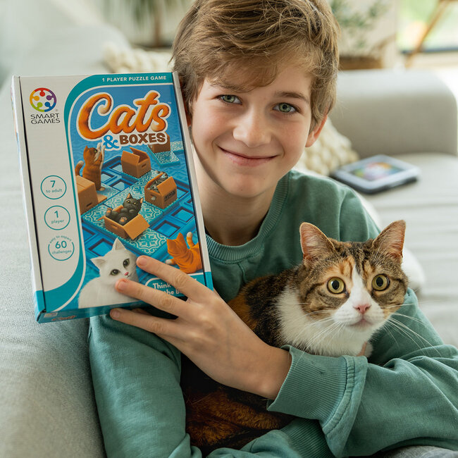 SmartGames IQ-spel - Cats & boxes - 7+