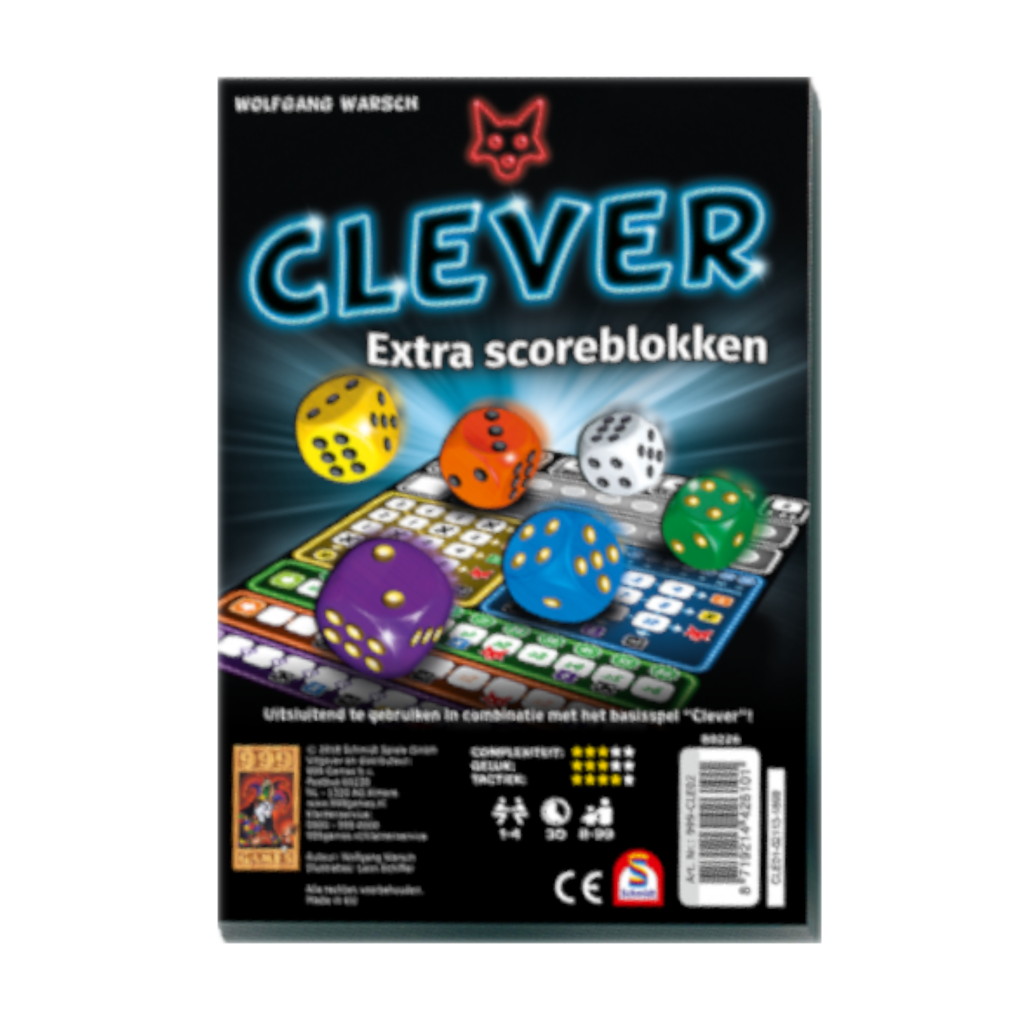 Spel - Dobbelspel - Clever - Extra scoreblokken - 2st.