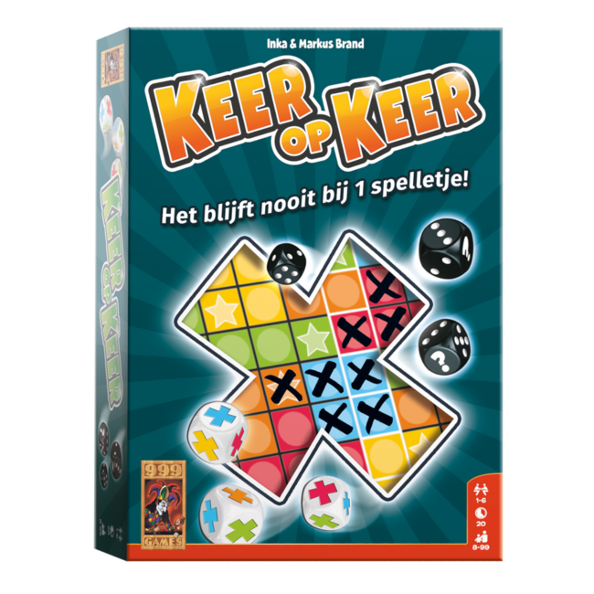 999 Games Spel - Dobbelspel - Keer op keer - 8+