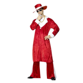 Smiffys Kostuum - Kerstman - Pooier - M