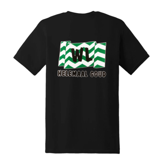 1234feest T-shirt - Helemaal Goud - Zwart - Westland - S