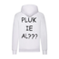 1234feest Trui - Pluk ie al? - Capuchon - Wit - Westland - XL