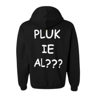 1234feest Trui - Plukkie al? - Capuchon - Zwart - Westland - XL