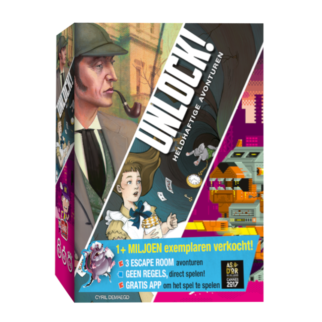 Asmodee Coöperatief spel - Unlock! - 5 - Heldhaftige Avonturen