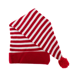 PartyXplosion Slaapmuts - Rood wit gestreept