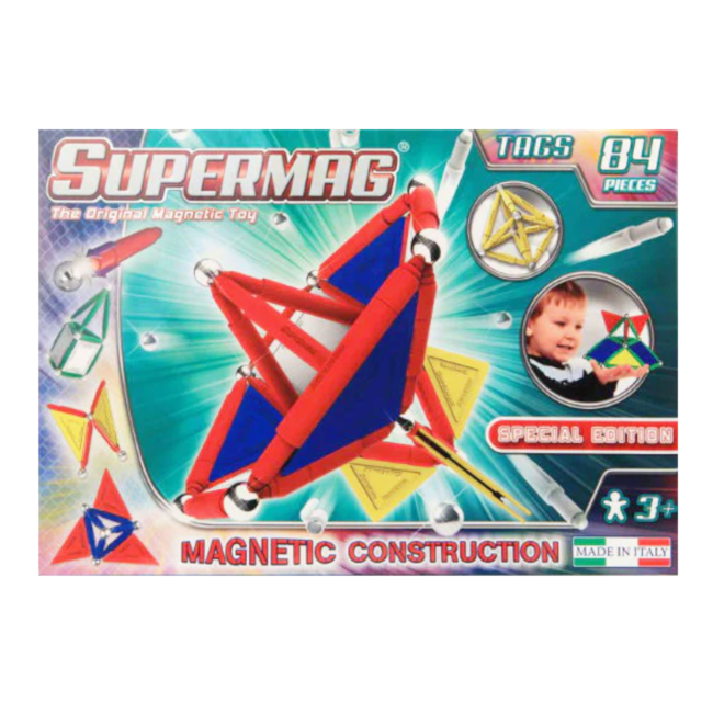 Constructieset - Magneten - 84dlg. - 5+