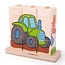 BigJigs Blokpuzzel - Transport - 10dlg.