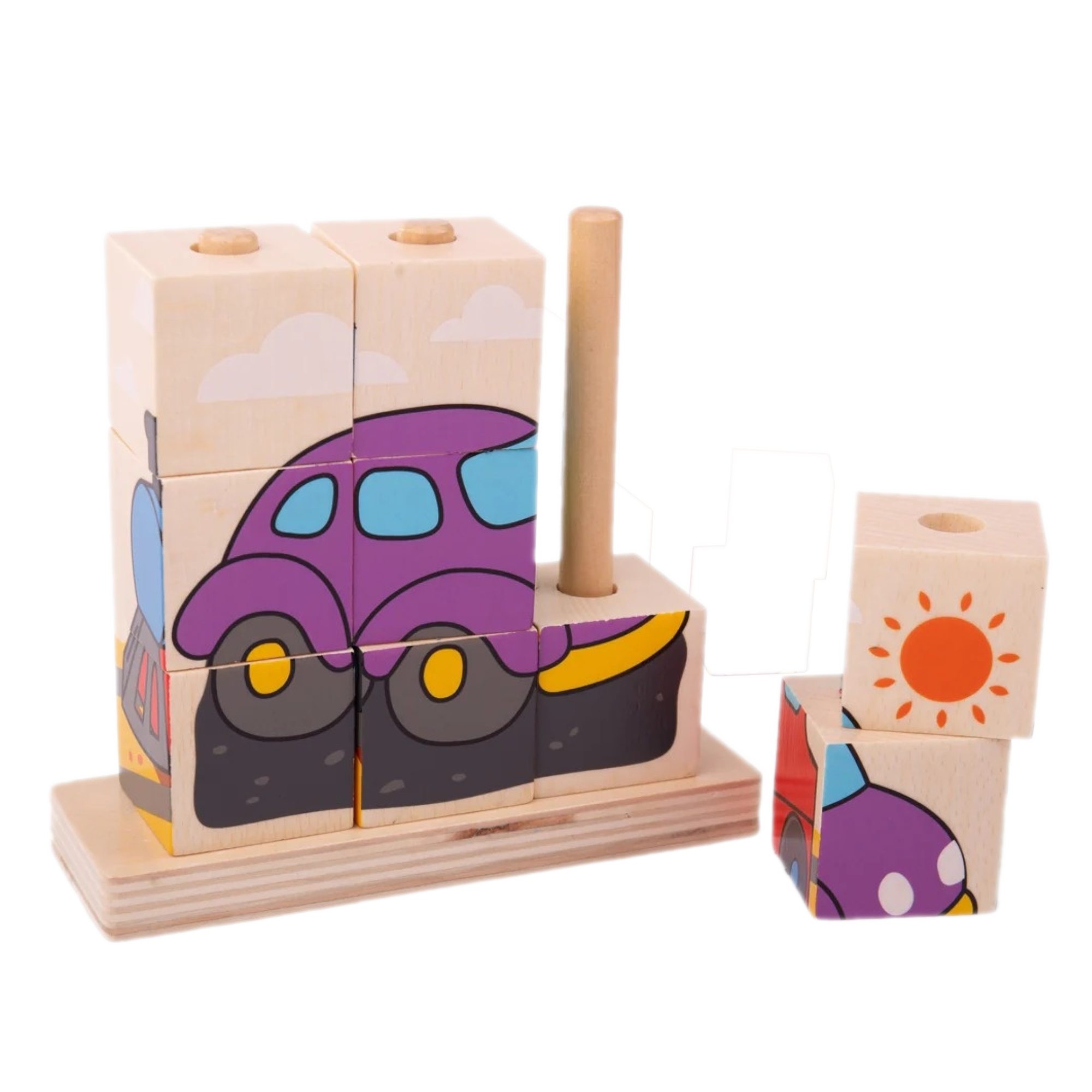 Blokpuzzel - Transport - 10dlg.