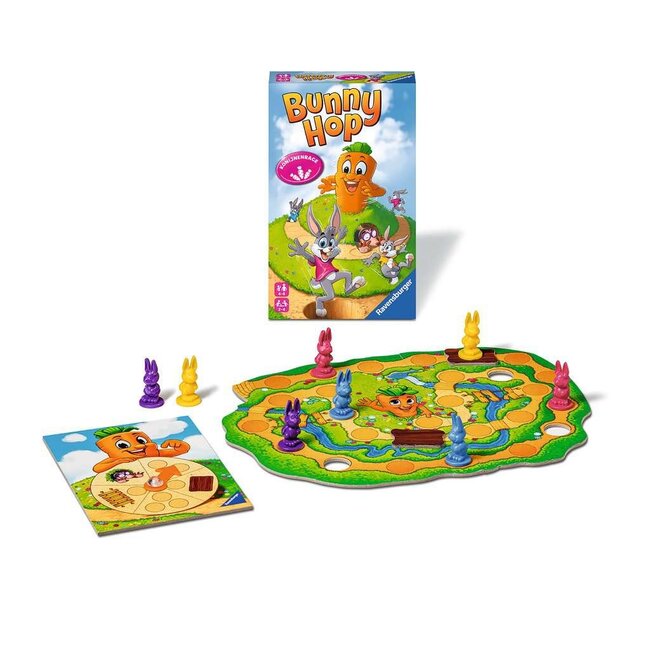 Ravensburger Spel - Bunny hop - Pocketeditie - 4+