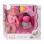 Johntoy Pop - Baby Rose - Drink- en plaspop - 30cm - 1 stuks - Willekeurig geleverd - Incl. accessoires